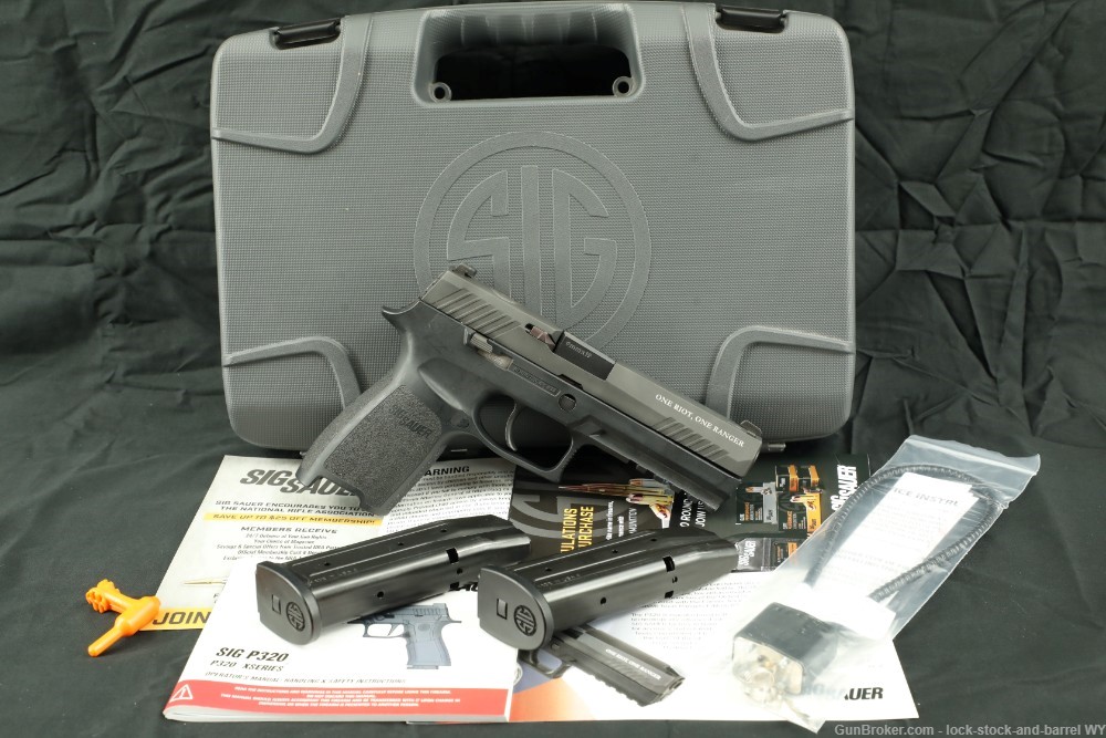SIG Sauer P320F Full Size Nitron Texas Rangers 4.7” 9mm Semi-Auto Pistol-img-2