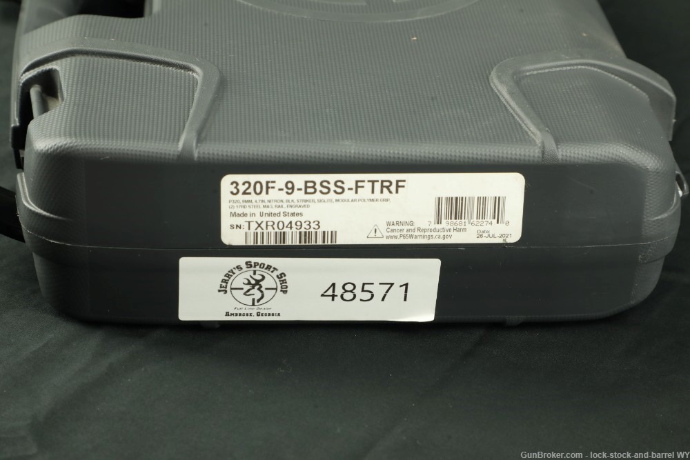 SIG Sauer P320F Full Size Nitron Texas Rangers 4.7” 9mm Semi-Auto Pistol-img-36
