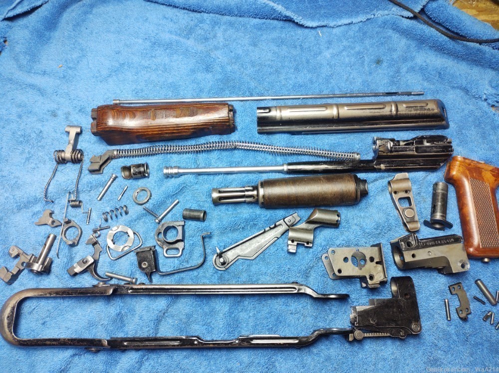 Polish AK-47 Parts Kit Underfolder AK47 set Matching VG 1979 83 84 85 dates-img-0