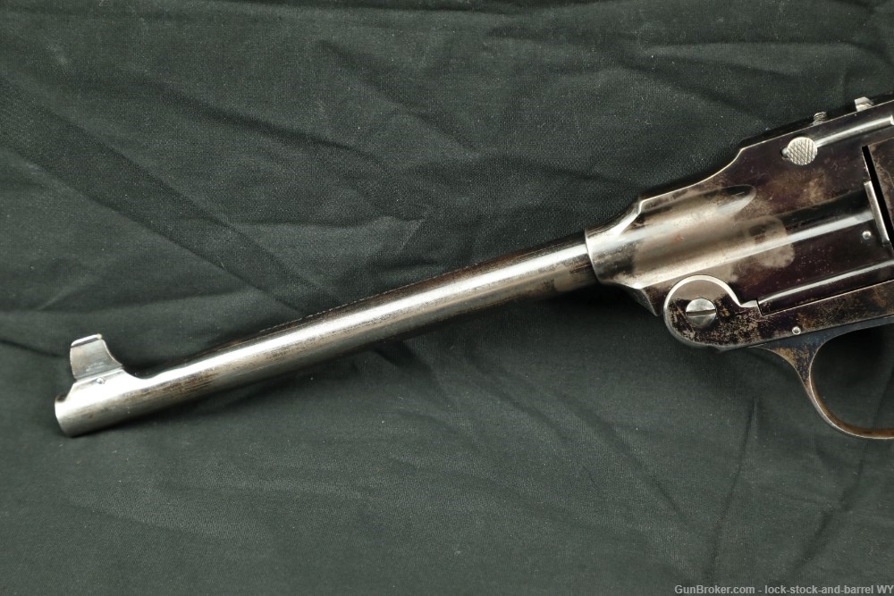 Hopkins & Allen 8 inch single-shot target pistol in .22 cal, Blued C&R-img-5