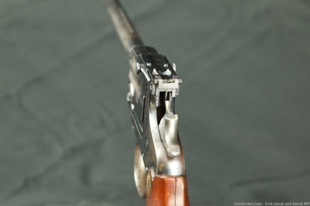 Hopkins & Allen 8 inch single-shot target pistol in .22 cal, Blued C&R-img-13
