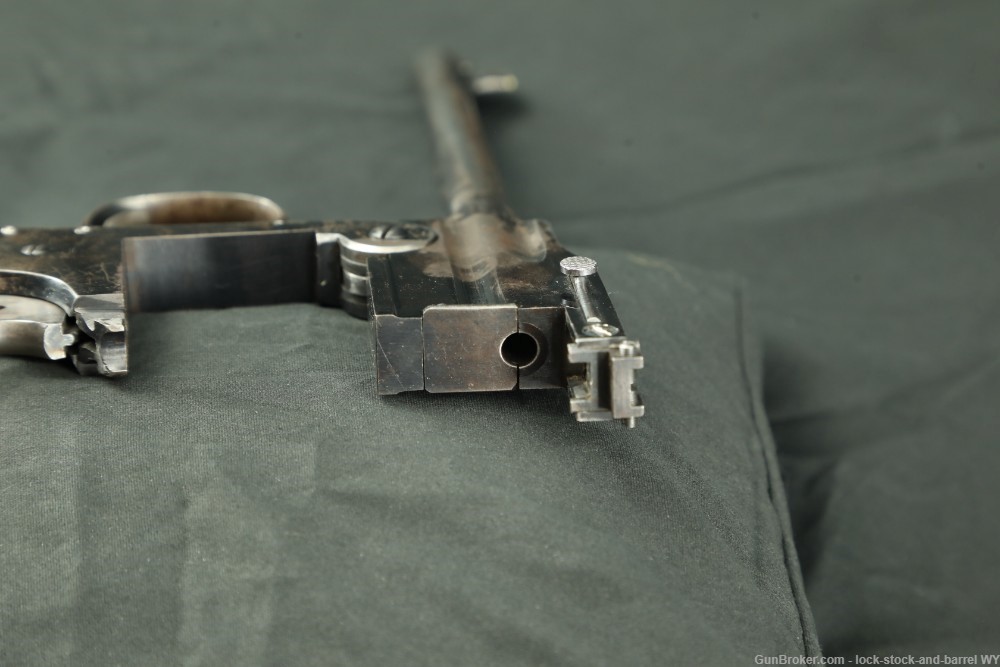 Hopkins & Allen 8 inch single-shot target pistol in .22 cal, Blued C&R-img-15