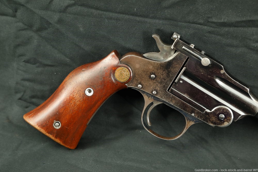 Hopkins & Allen 8 inch single-shot target pistol in .22 cal, Blued C&R-img-2