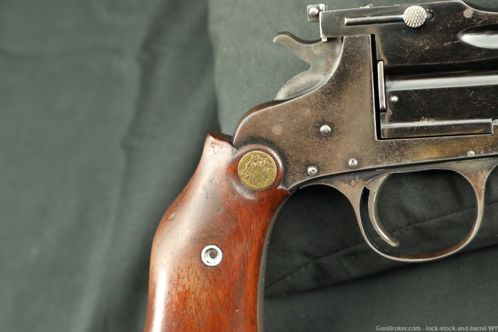 Hopkins & Allen 8 inch single-shot target pistol in .22 cal, Blued C&R-img-19