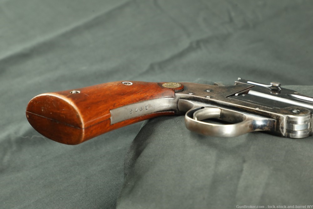 Hopkins & Allen 8 inch single-shot target pistol in .22 cal, Blued C&R-img-9