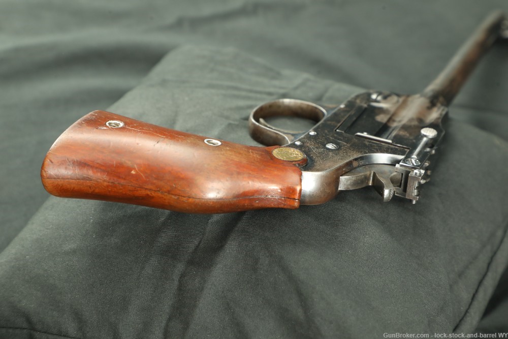 Hopkins & Allen 8 inch single-shot target pistol in .22 cal, Blued C&R-img-11