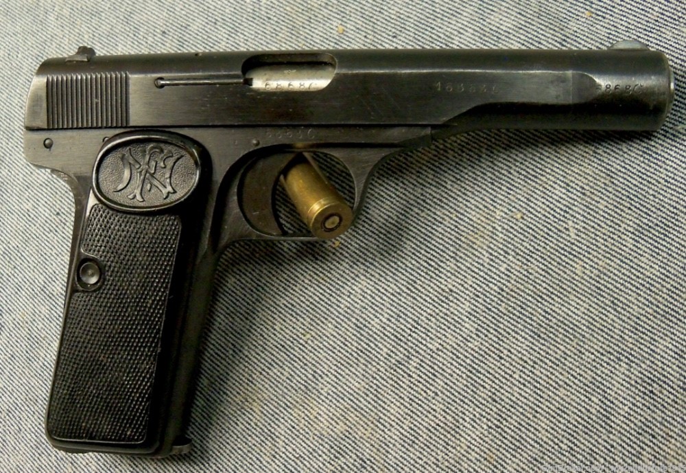 BROWNING 1922 WWII GERMAN MARKED SEMI AUTO WWII .32 ACP PISTOL clean-img-0