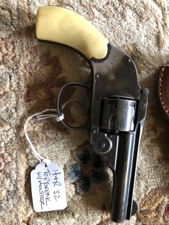 H & R 32 Top Break Revolver With Holster -img-1