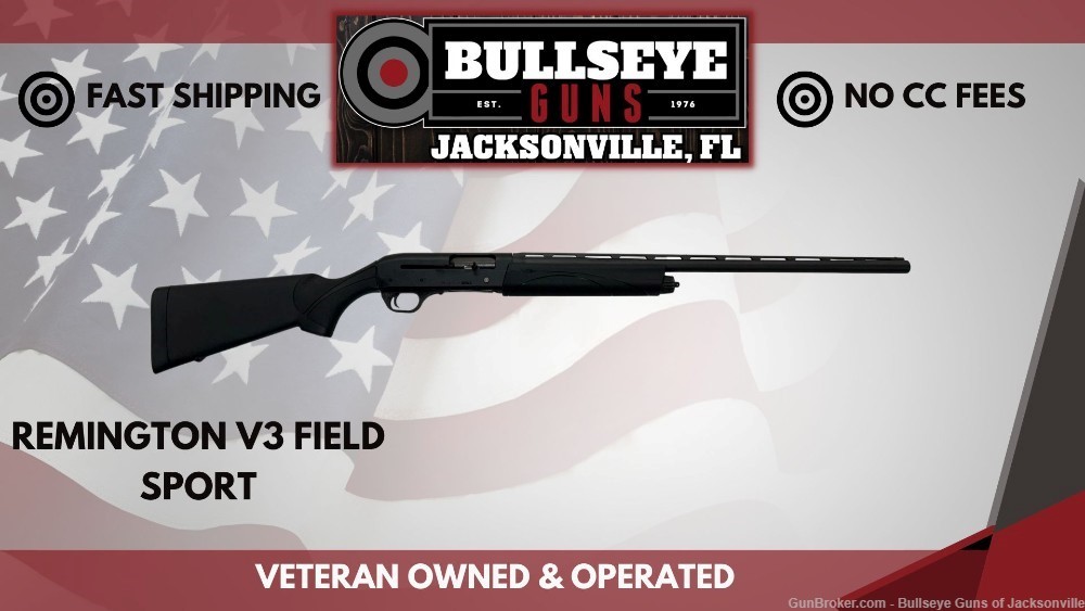 Remington V3 Field Sport Black Oxide 12 Gauge 3in Semi Automatic Shotgun -img-0