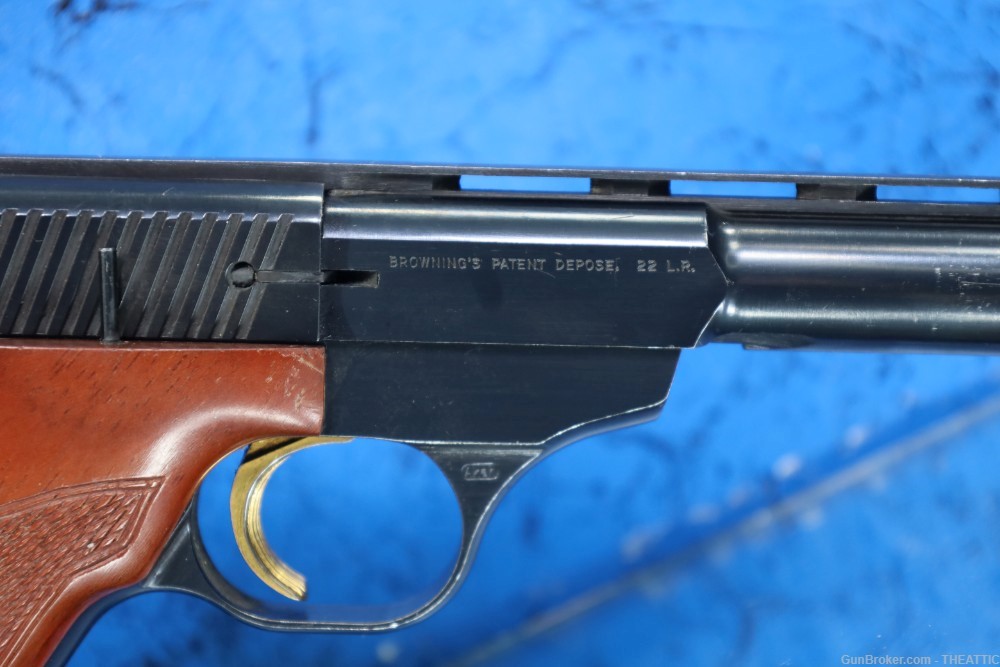 FN (BROWNING) 150 22 TARGET PISTOL BLUED, WOOD GRIPS, MADE IN BELGIUM-img-41