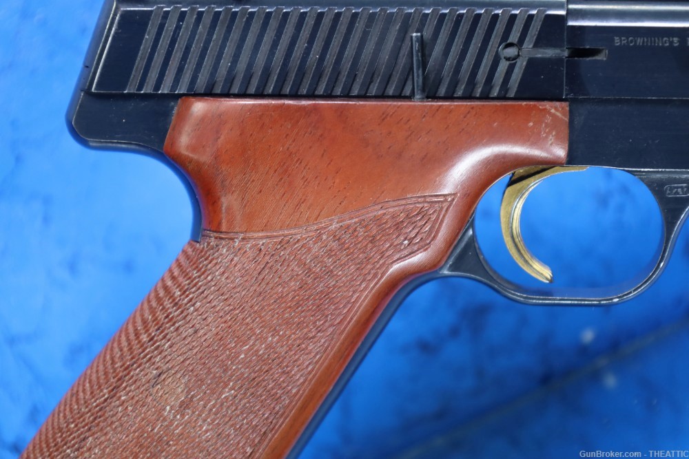 FN (BROWNING) 150 22 TARGET PISTOL BLUED, WOOD GRIPS, MADE IN BELGIUM-img-38