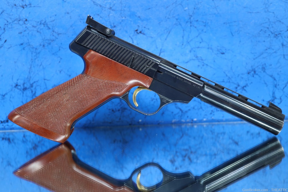 FN (BROWNING) 150 22 TARGET PISTOL BLUED, WOOD GRIPS, MADE IN BELGIUM-img-36