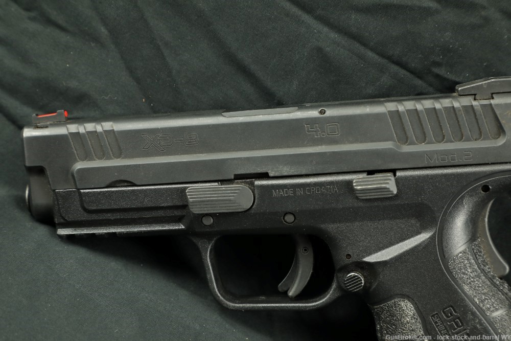 Springfield Armory XD-9 Mod.2 4.0 9mm Semi-Auto Striker Fired Pistol w Case-img-7