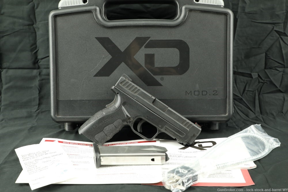 Springfield Armory XD-9 Mod.2 4.0 9mm Semi-Auto Striker Fired Pistol w Case-img-2