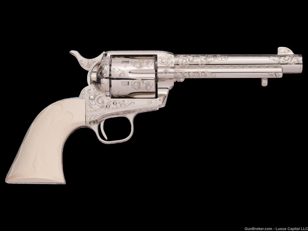 Factory Engraved Colt 3rd Gen Single Action Army Revolver-img-1