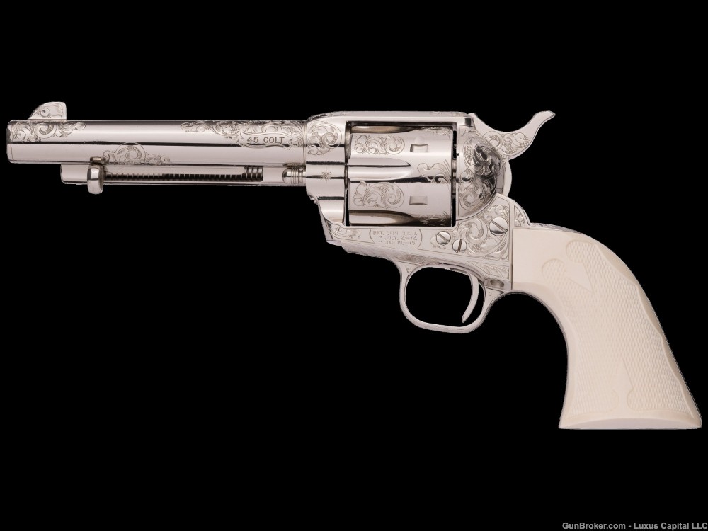 Factory Engraved Colt 3rd Gen Single Action Army Revolver-img-2