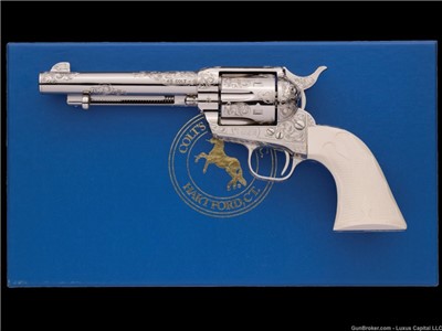 Factory Engraved Colt 3rd Gen Single Action Army Revolver