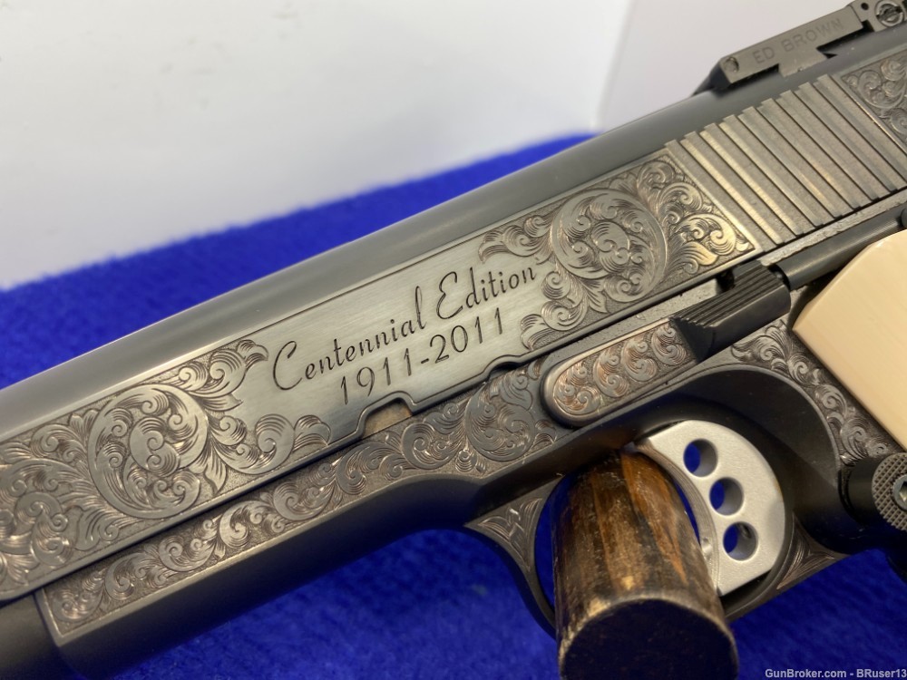Ed Brown Classic Custom Centennial Edition .45ACP *HAND-RELIEF ENGRAVED* -img-12