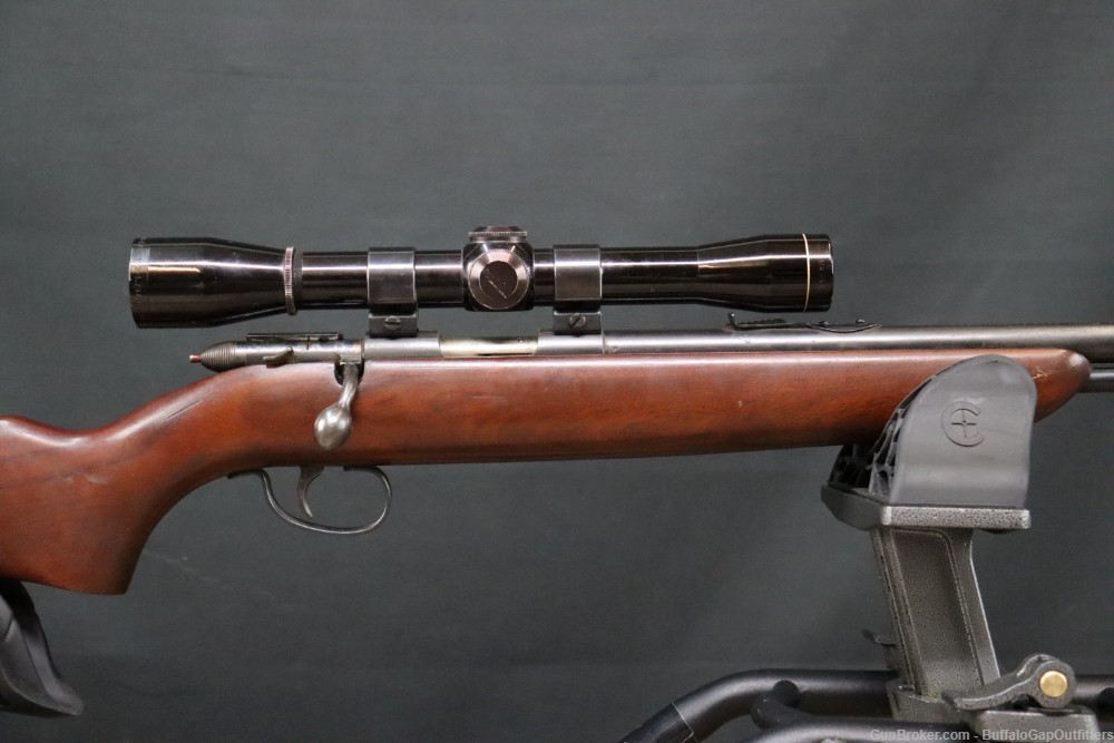 Remington 512 .22 LR Bolt Action Rifle w/ Leupold M8 Scope-img-2