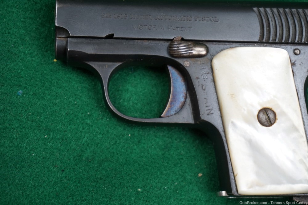 Spanish Hope Model 1916 Vest Pocket 25 25acp w/ Mother of Pearl Grips-img-4