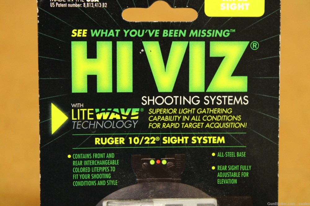 HIVIZ Ruger 10/22 Rifle Interchangeable Sight Set RG1022-img-1