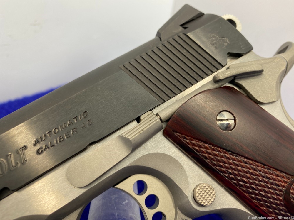 2013 Colt Combat Elite .45 ACP Blue/Stainless 5" *ABSOLUTELY STUNNING*-img-10