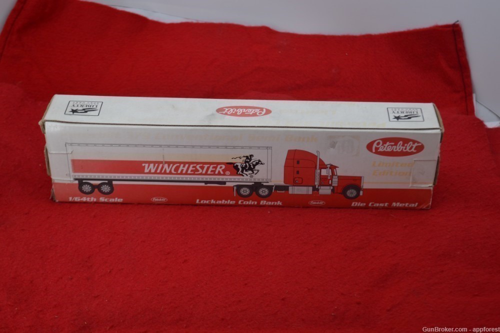 Winchester Peterbilt 379 Semi Bank 1/64th scale Die Cast Metal REDUCED-img-0