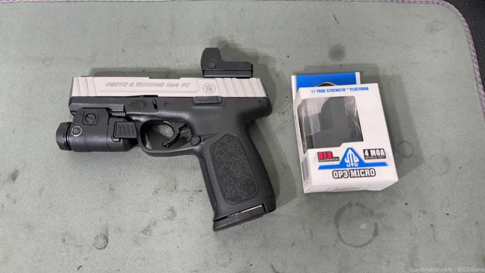 Very Clean Smith & Wesson SD9 with Light and Red Dot 9mm 16rd-img-1