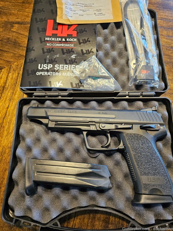 HK USP Elite .45 - two 12 mags-img-0