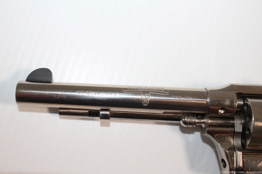 Hi High Standard Longhorn Double Nine .22 Cal 9 Shot W-104 Revolver NICKEL -img-32
