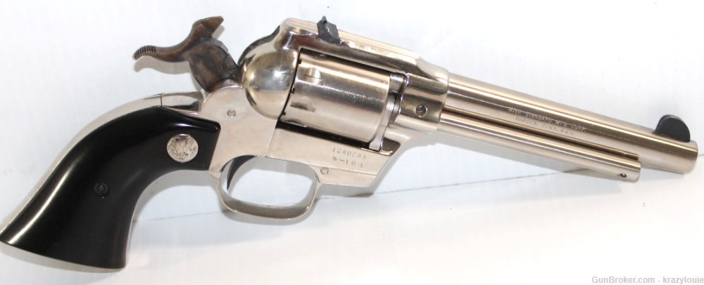 Hi High Standard Longhorn Double Nine .22 Cal 9 Shot W-104 Revolver NICKEL -img-56