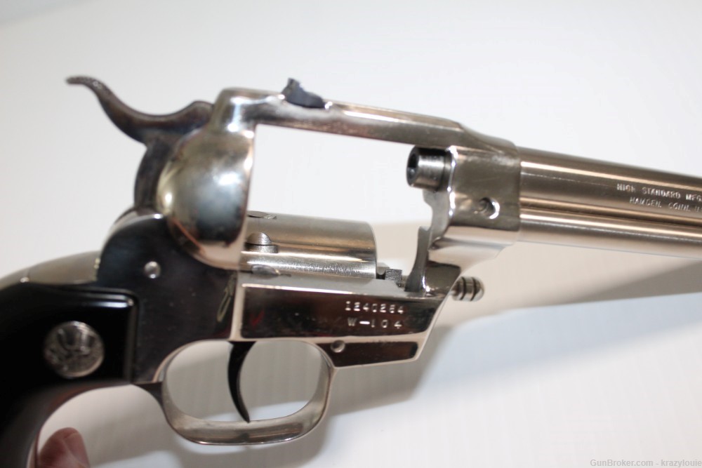Hi High Standard Longhorn Double Nine .22 Cal 9 Shot W-104 Revolver NICKEL -img-42