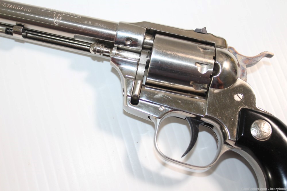 Hi High Standard Longhorn Double Nine .22 Cal 9 Shot W-104 Revolver NICKEL -img-51