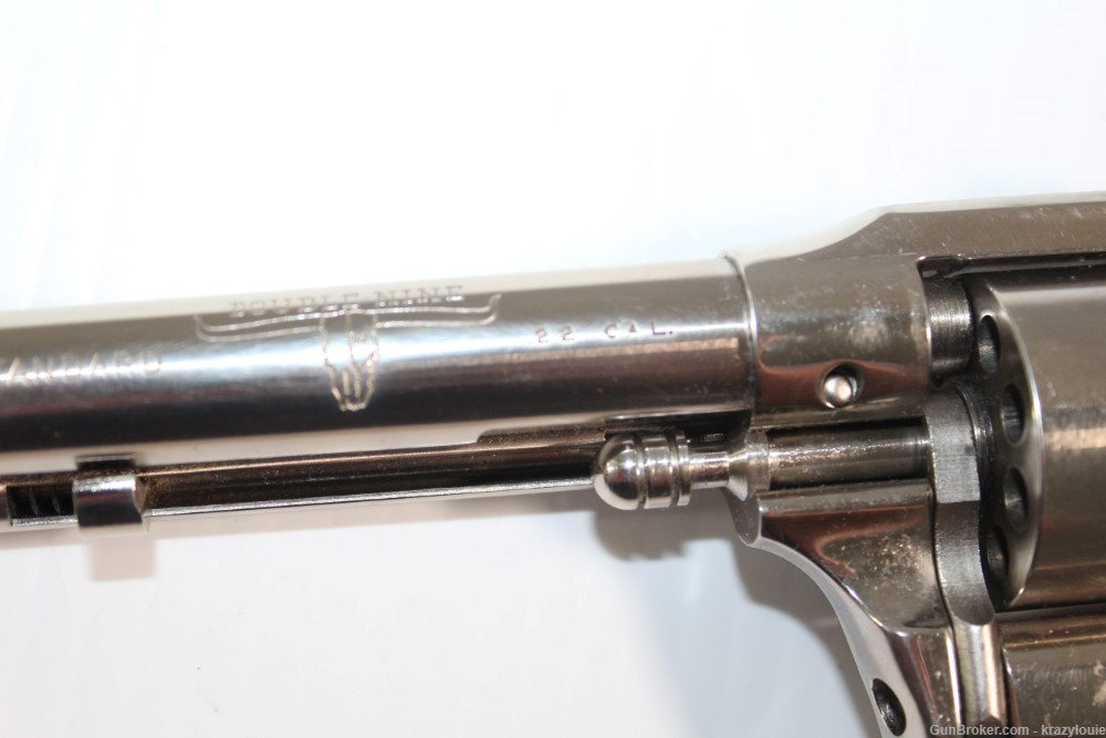 Hi High Standard Longhorn Double Nine .22 Cal 9 Shot W-104 Revolver NICKEL -img-33