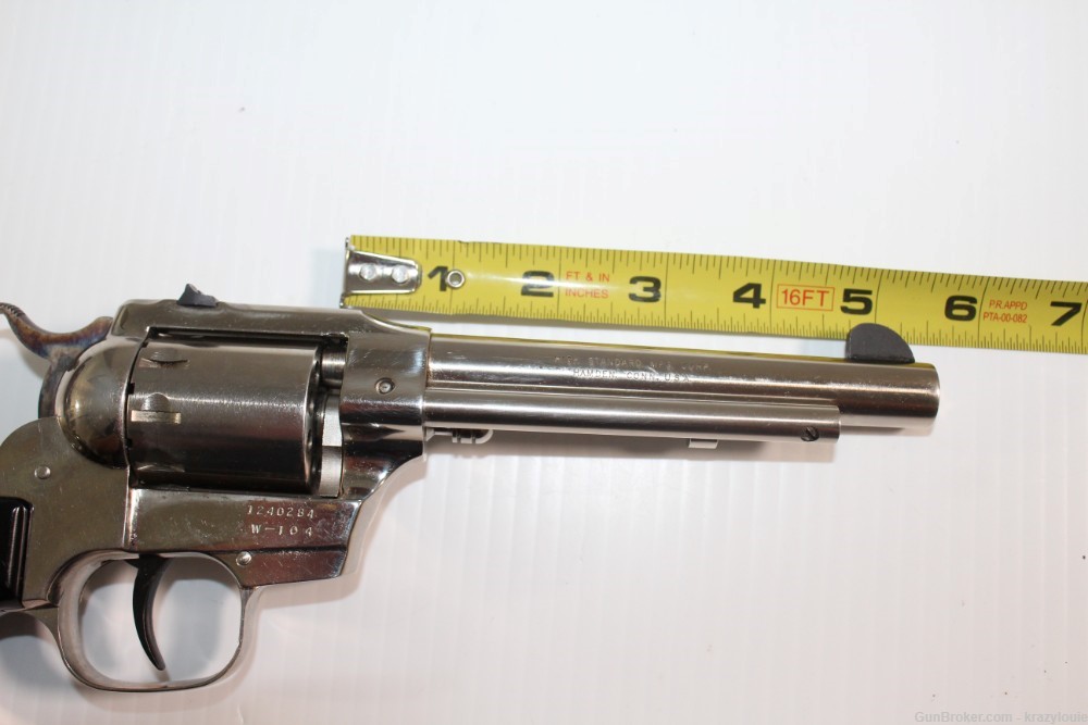 Hi High Standard Longhorn Double Nine .22 Cal 9 Shot W-104 Revolver NICKEL -img-49