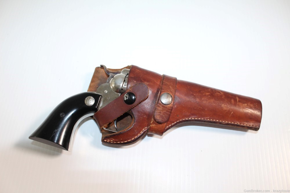 Hi High Standard Longhorn Double Nine .22 Cal 9 Shot W-104 Revolver NICKEL -img-57