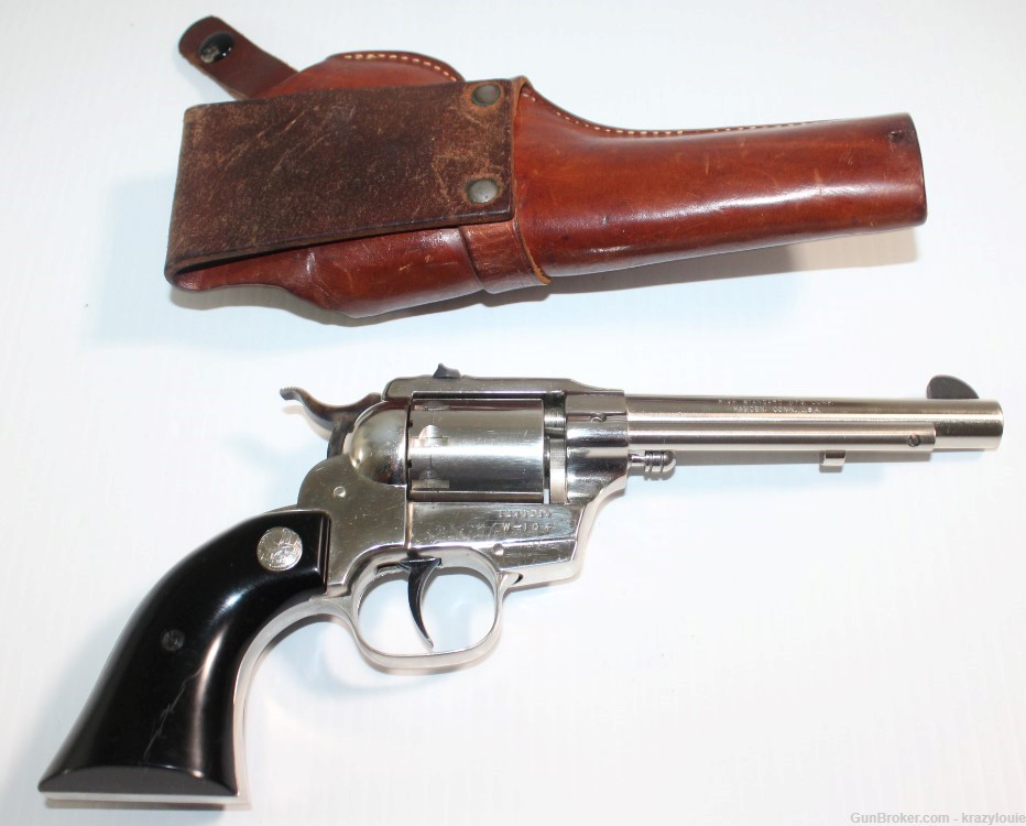 Hi High Standard Longhorn Double Nine .22 Cal 9 Shot W-104 Revolver NICKEL -img-7