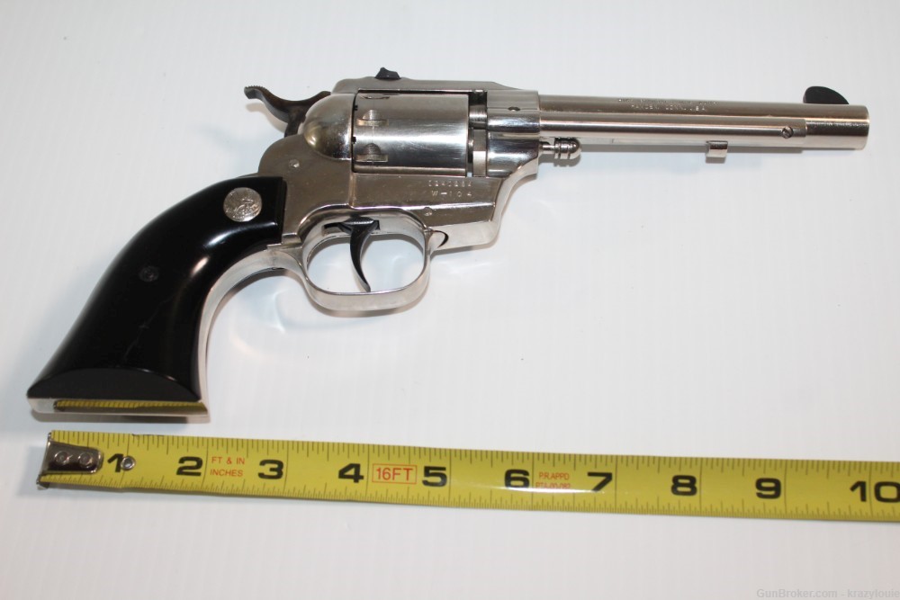 Hi High Standard Longhorn Double Nine .22 Cal 9 Shot W-104 Revolver NICKEL -img-50