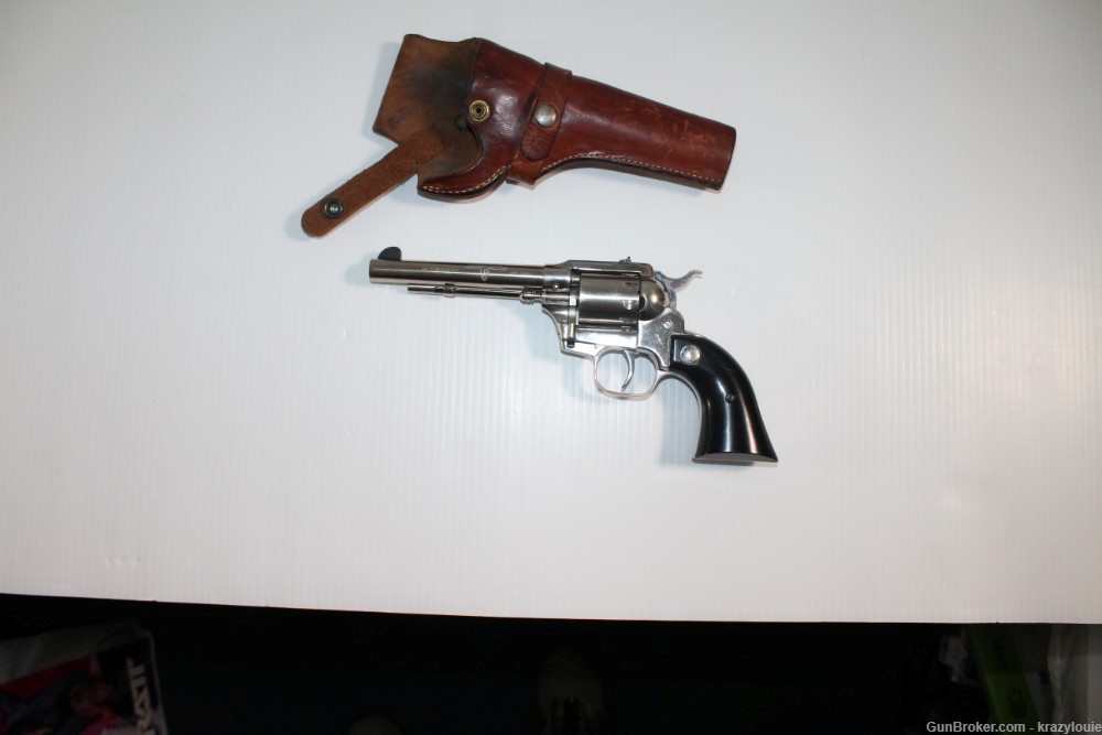 Hi High Standard Longhorn Double Nine .22 Cal 9 Shot W-104 Revolver NICKEL -img-5