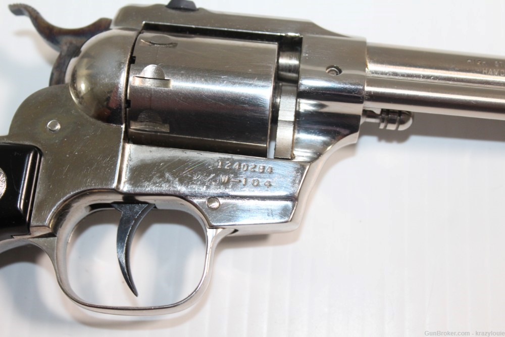 Hi High Standard Longhorn Double Nine .22 Cal 9 Shot W-104 Revolver NICKEL -img-23