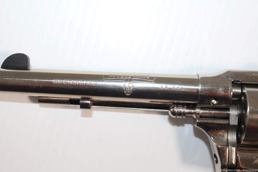 Hi High Standard Longhorn Double Nine .22 Cal 9 Shot W-104 Revolver NICKEL -img-29