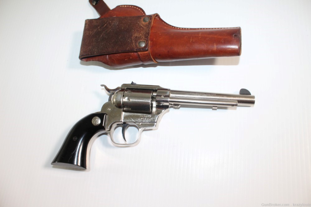Hi High Standard Longhorn Double Nine .22 Cal 9 Shot W-104 Revolver NICKEL -img-8