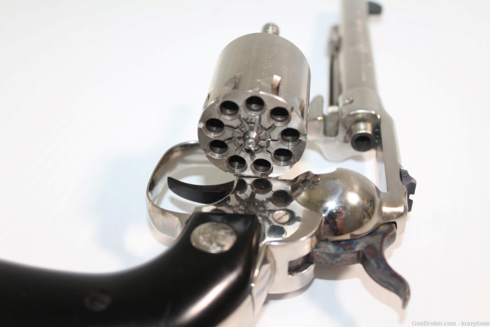 Hi High Standard Longhorn Double Nine .22 Cal 9 Shot W-104 Revolver NICKEL -img-40