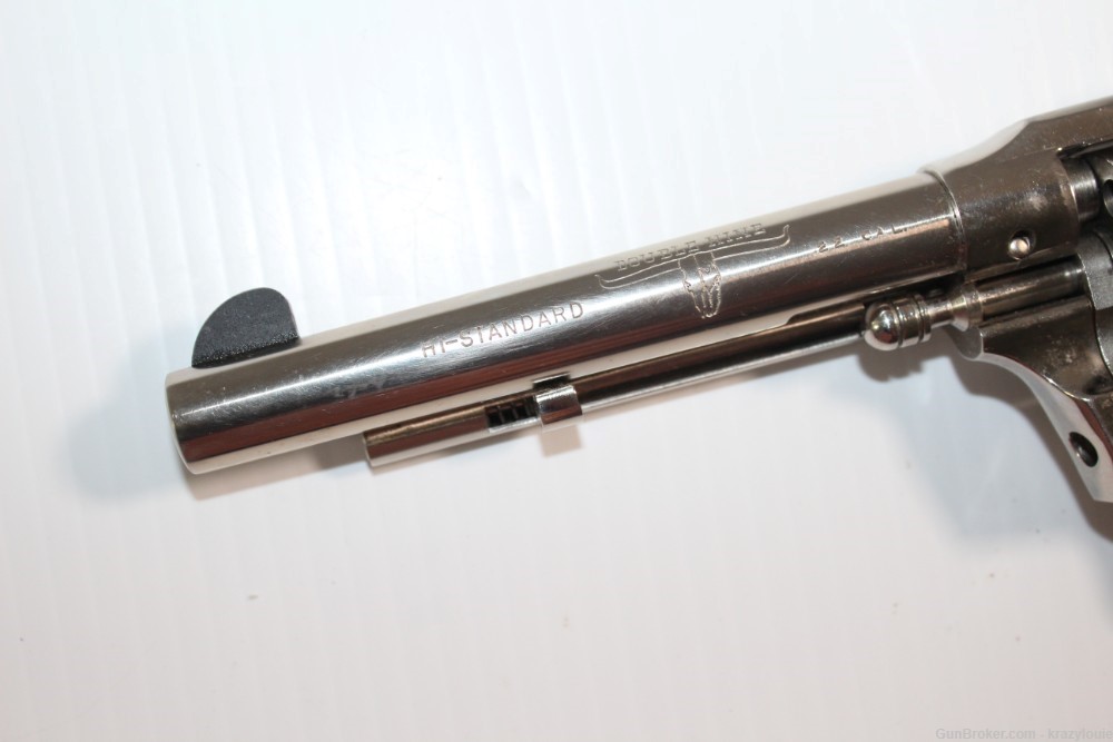 Hi High Standard Longhorn Double Nine .22 Cal 9 Shot W-104 Revolver NICKEL -img-52
