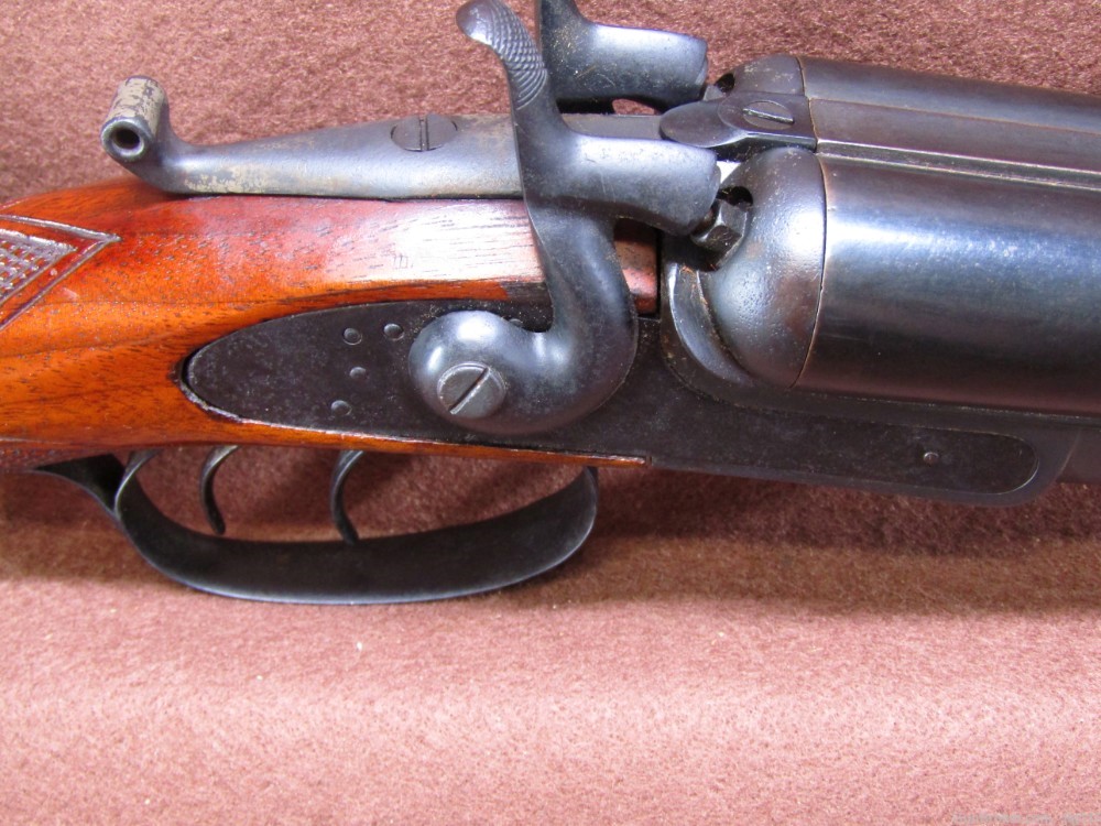 Antique Remington & Sons 1875 Lifter Side by Side Double Barrel Shotgun-img-5