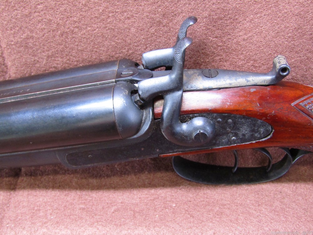 Antique Remington & Sons 1875 Lifter Side by Side Double Barrel Shotgun-img-15