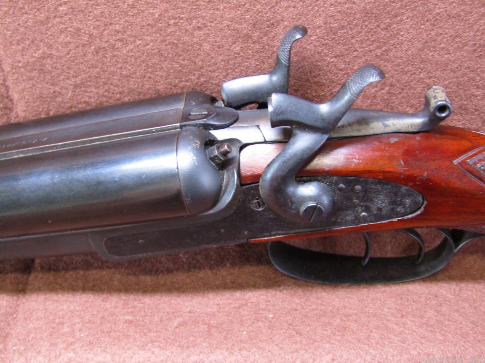 Antique Remington & Sons 1875 Lifter Side by Side Double Barrel Shotgun-img-16