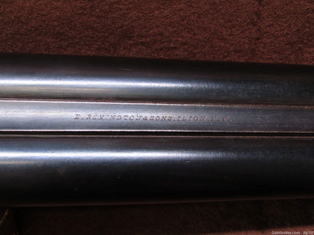 Antique Remington & Sons 1875 Lifter Side by Side Double Barrel Shotgun-img-7