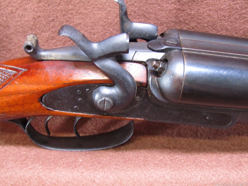 Antique Remington & Sons 1875 Lifter Side by Side Double Barrel Shotgun-img-6