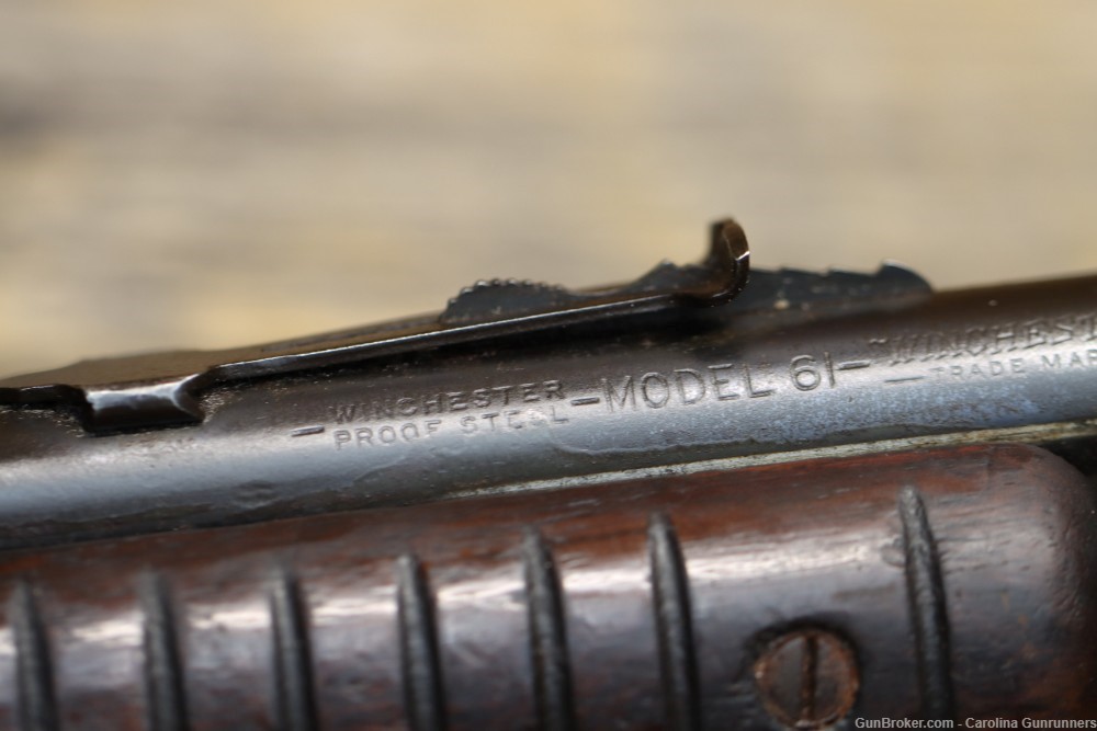 VINTAGE Winchester Model 61 Pump Action Rifle 23" Barrel Blued -img-23